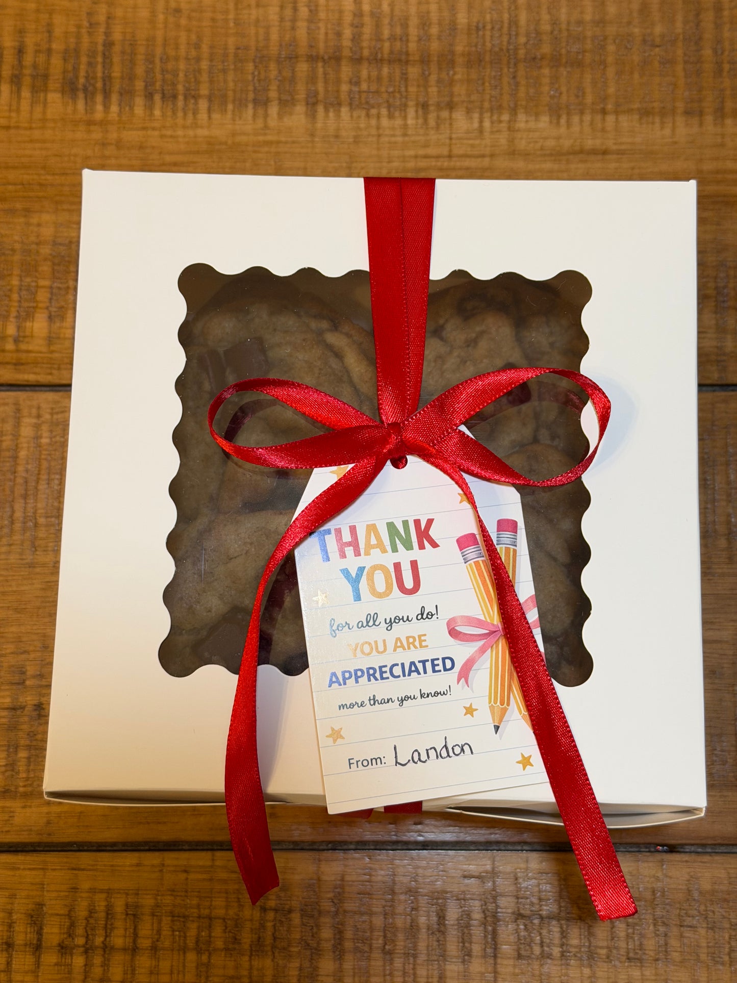 Teacher Appreciation — 4 Cookie Gift Box