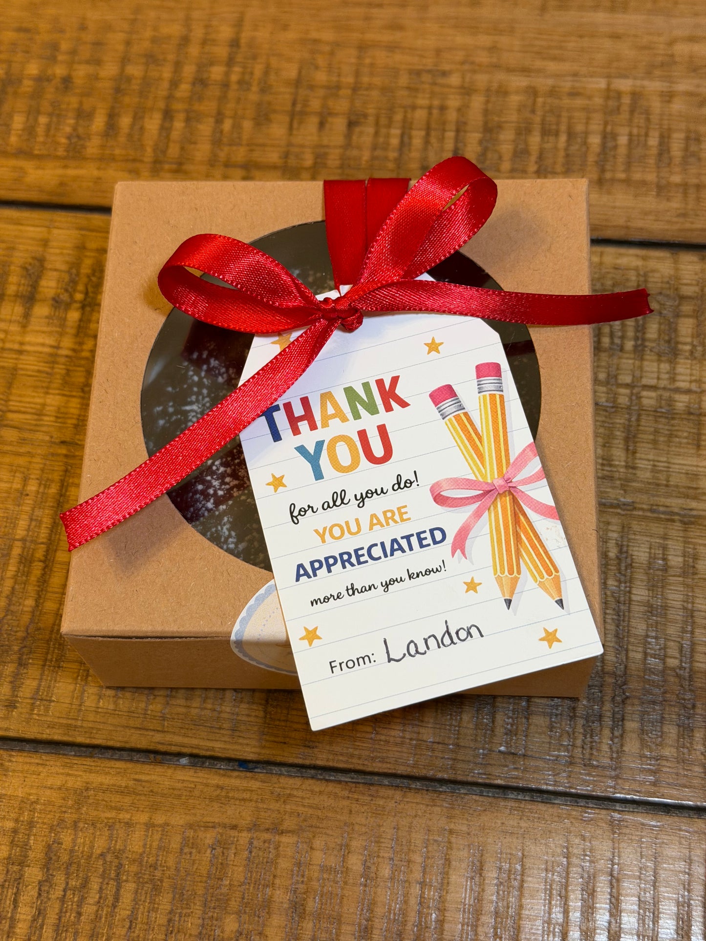 Teacher Appreciation — 1 Cookie Gift Box